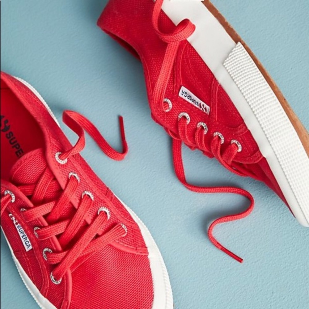 Superga Red Classic Canvas Cotu Sneakers sz 10